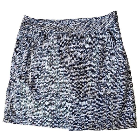 Chase 54 Womens Blue Print Golf Athletic Skort 6 - Picture 1 of 9